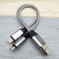 适用一拖二合数据线充电宝短线6s/7/8X安卓手机通用双头电源线2