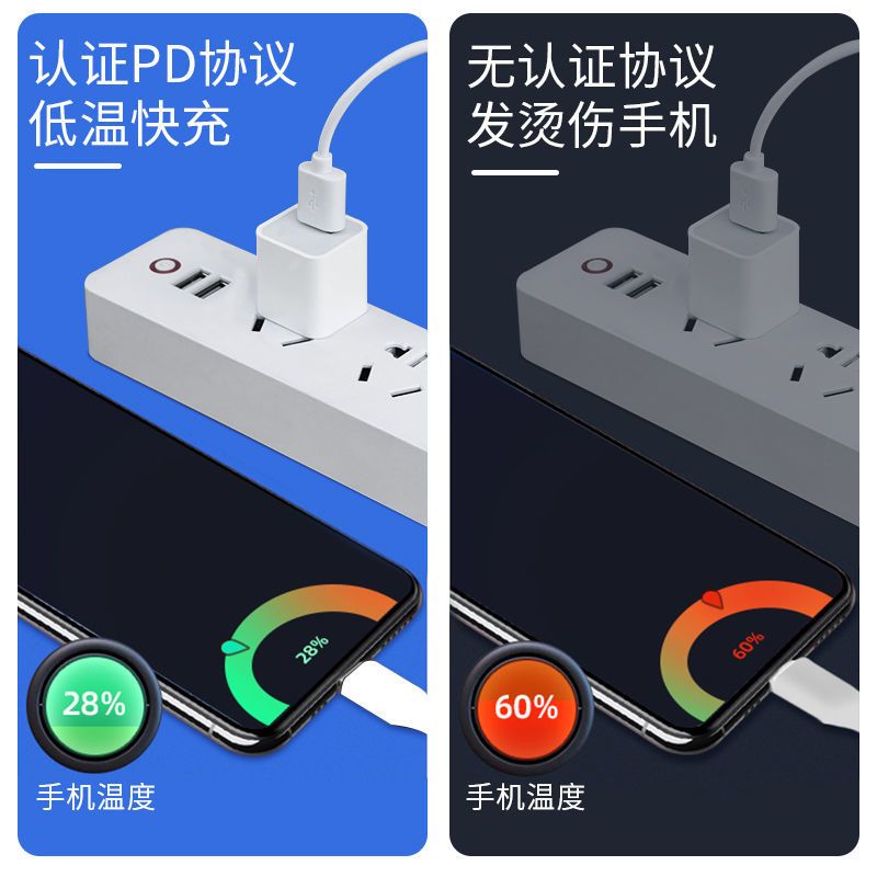 适用苹果充电器头快充数据线iphone6/6/6s/7/7p/8plus苹果快充线|1.5米苹果线[单条装]