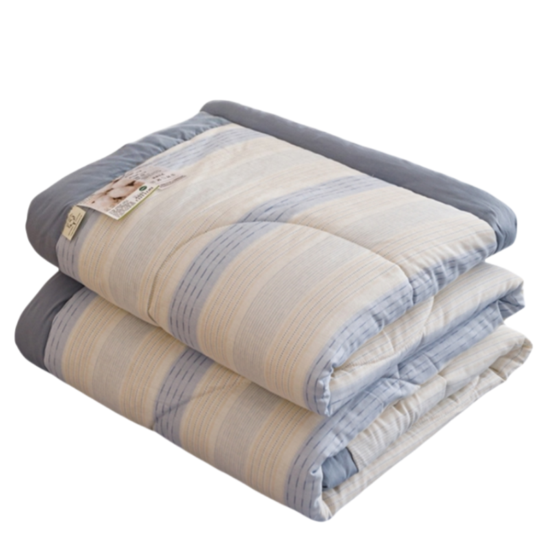 铭思沃被子150*200cm条 蓝条纹高清大图