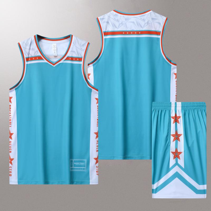 鑫捷登 可定制舒适速干篮球服套装AGRY-WDL054 套高清大图