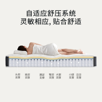 芝華仕(CHEERS)乳胶床垫天然席梦思防螨独立袋装弹簧1.8米D076新月垫