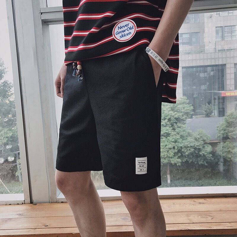 2018夏季薄款五分休闲短裤男士加肥大码哈伦运动裤韩版潮流男裤子