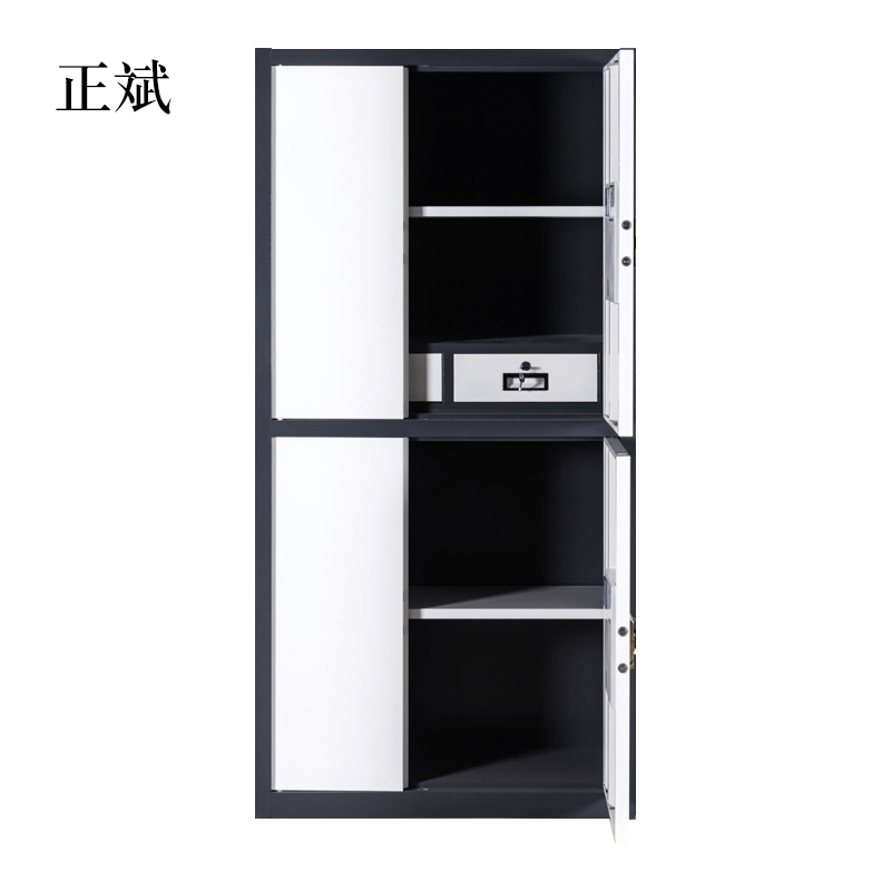 正斌办公钢制保密柜办公文件柜电子密码锁档案柜资料储物柜加厚铁皮柜国保锁高清大图