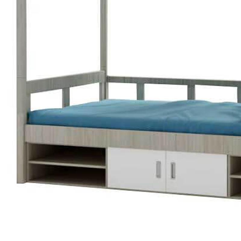 山利奥 双层木质单人床 1000*2000*1750mm 1组高清大图