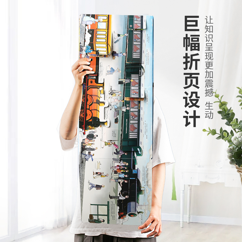揭秘植物 [正版]揭秘火车3d立体书儿童翻翻书低幼版系列3-6-8-12岁以上小学生一二年级课外阅读机关绘本少年汽车高铁