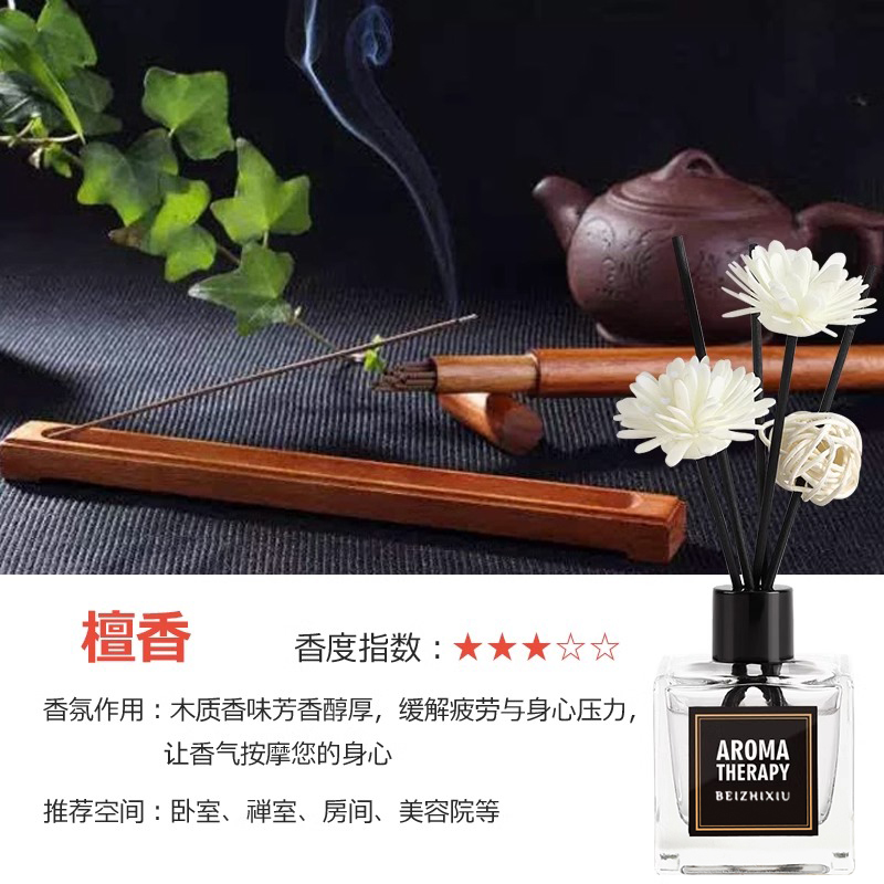 【补贴10%】栀子花香薰家用室内持久留香卧室女生淡香水卫生间除臭空气清新剂 【1瓶装】檀香