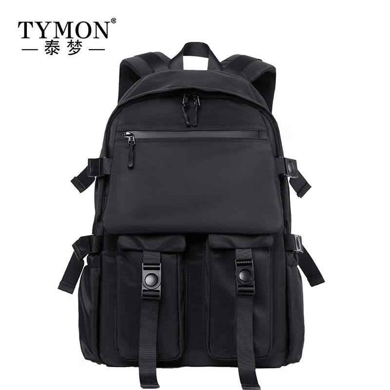 TYMON(泰梦)商旅时尚双肩包 黑色 TM-6188