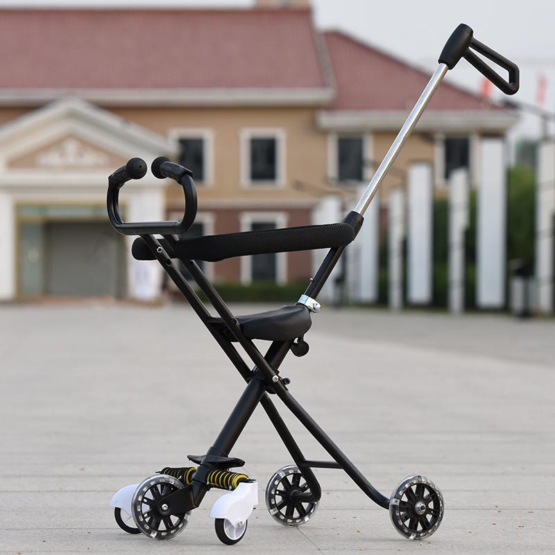 溜娃带娃遛娃婴儿手推车儿童阿斯卡利136岁轻便折叠视频