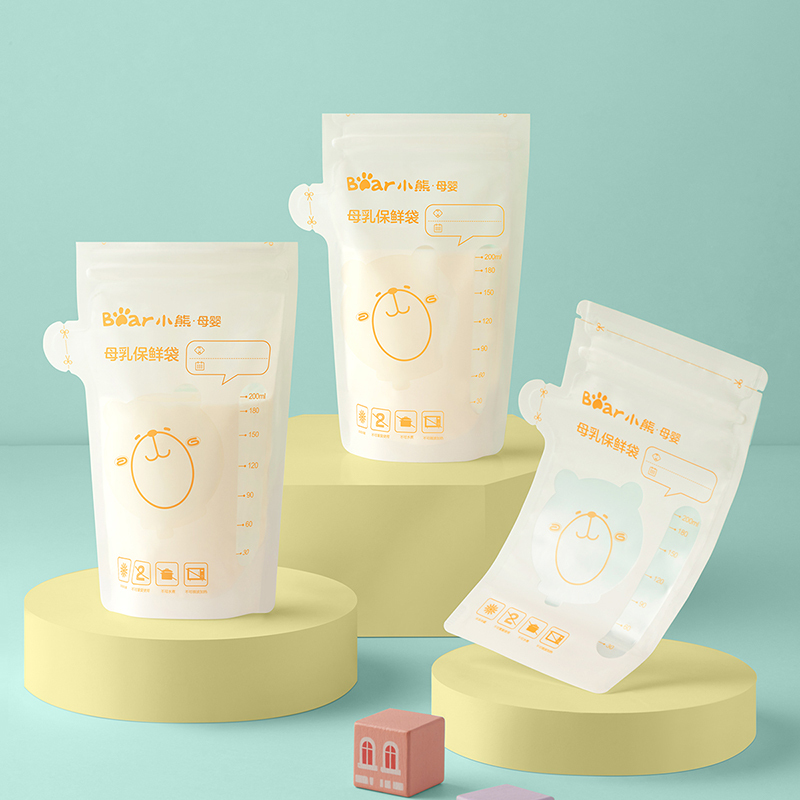 小熊电器(Bear)储奶袋/瓶 30只装 母乳奶水保鲜袋 母乳存储袋一次性奶袋 200ml MW-C0034