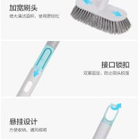 茶花卫生间地板刷长柄硬毛地刷墙面浴室刷子清洁两用瓷砖刷浴缸刷 [可伸缩硬毛地刷][颜色随机]
