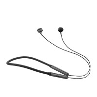沃品（WOPOW） BT31 蓝牙耳机硅胶项圈 挂脖式运动跑步低音适用于苹果安卓手机 黑锖色