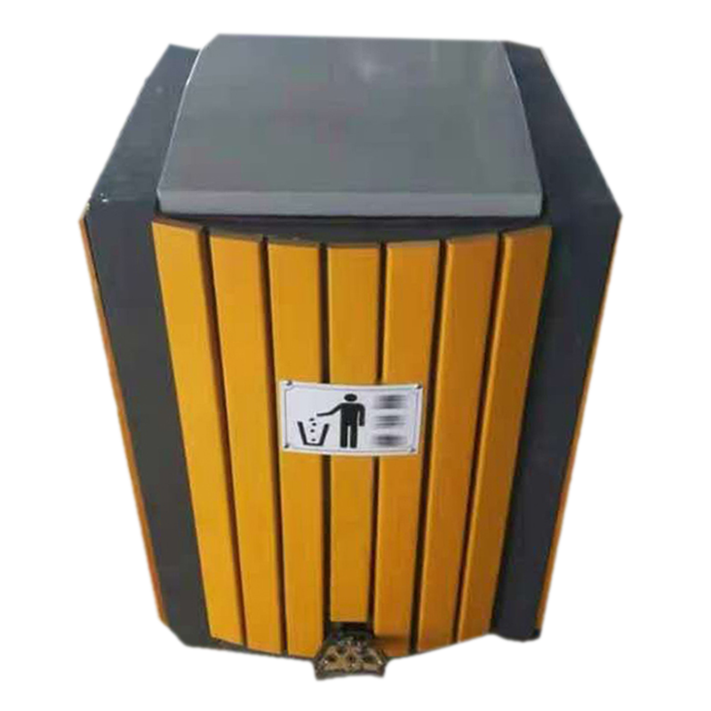 琪佳鸿 脚踏钢木垃圾桶高清大图