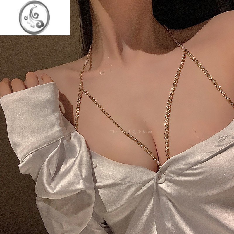 JiMi~蠢蠢欲动氛围感性感流苏钻饰身体链百搭优雅简约辣妹女 1120 均码