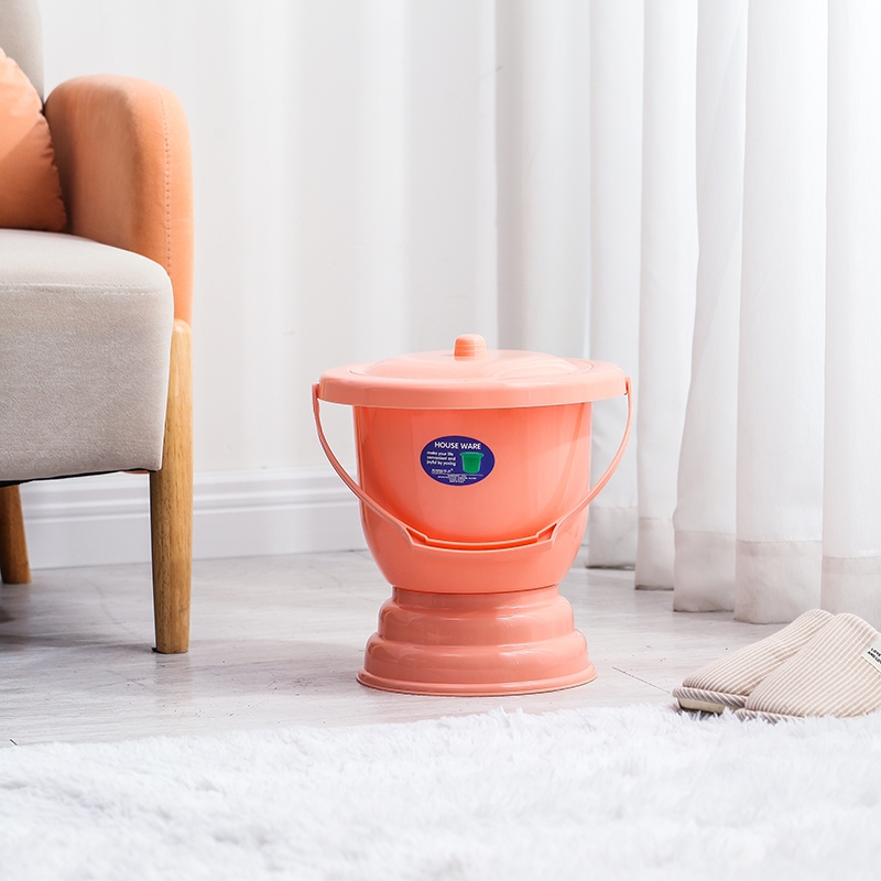 回固孕妇尿桶大人家用防臭女卧室老人小便器起夜尿壶痰盂尿盆防滑带盖