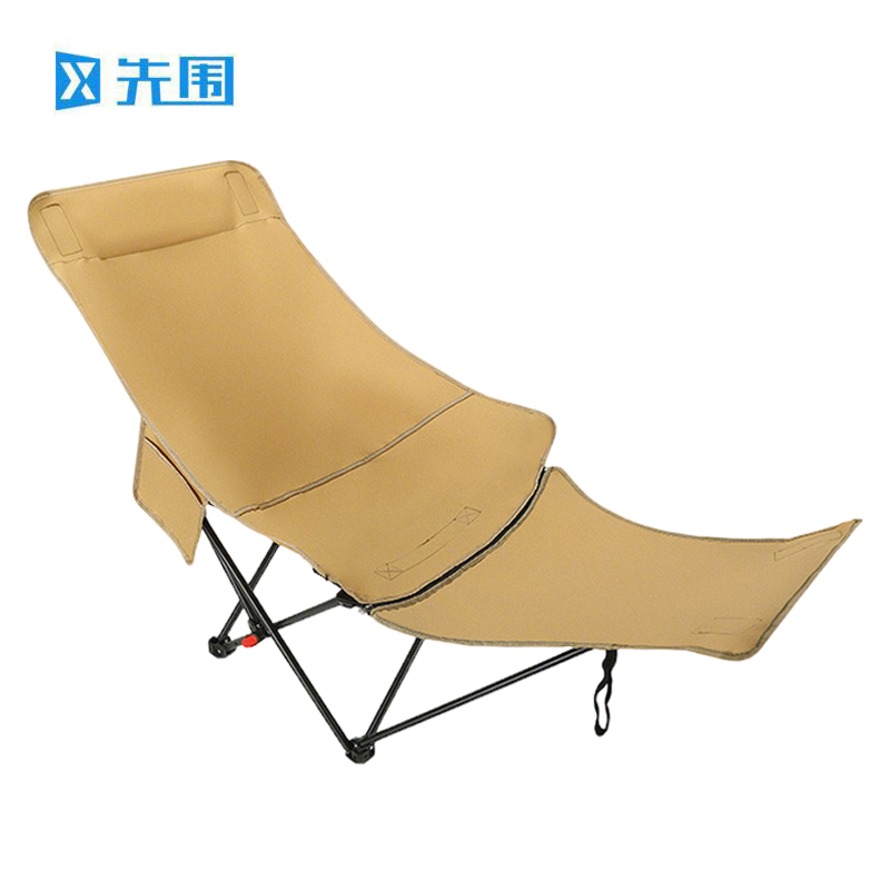 先围 折叠躺椅 卡其137*52*90cm 把高清大图