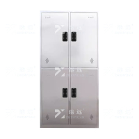 臻远 ZY-X219不锈钢更衣柜员工餐盘储物柜无尘车间多门智能密码锁衣柜 四门更衣柜