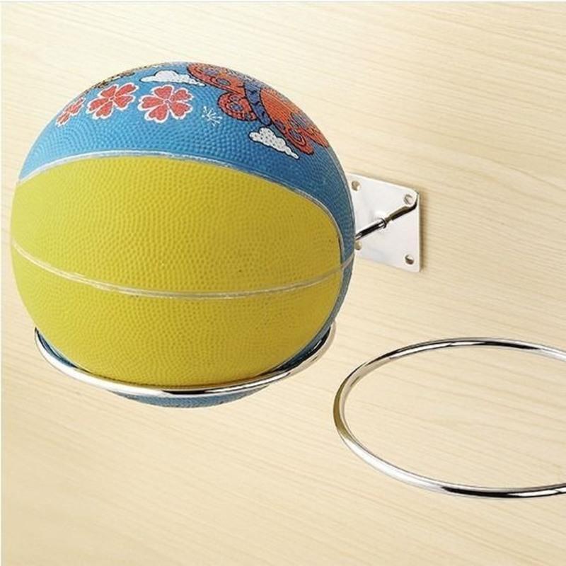 上墙球架篮球足球托架收纳架放球架墙上放球圆形球架挂球展示架子 电