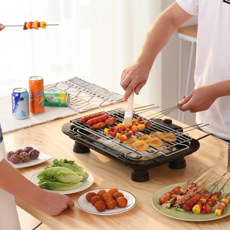 电烧烤炉烧烤用具烧烤架家用电烤闪电客烤肉炉室内烧烤串机架子工具