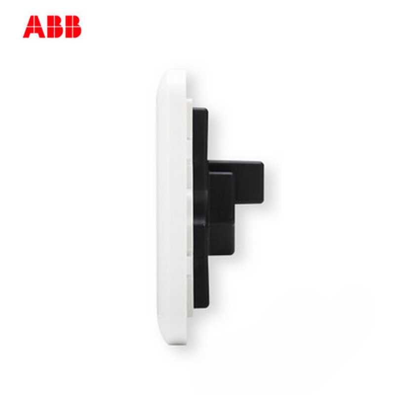 瑞士ABB 开关插座 德静二位二三极带开关带灯插座 10AAJ226
