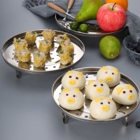 美厨(maxcook)不锈钢蒸架蒸盘三件套 蒸锅架蒸菜架蒸格蒸屉蒸笼蒸片 MCPJ018