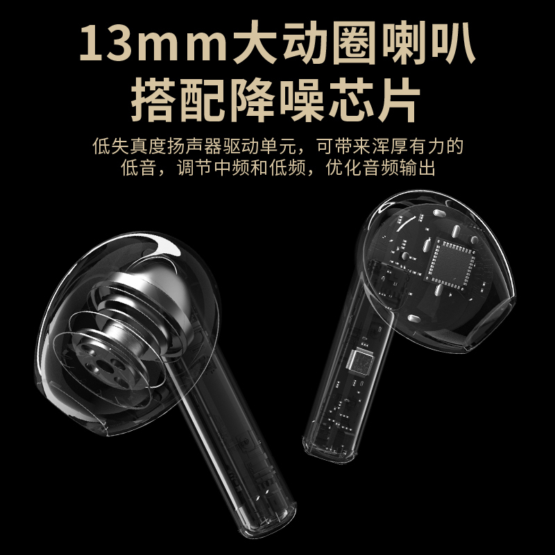 古尚古GU03蓝牙耳机5.3无线半入耳女款2023新款适用苹果小米华为女生