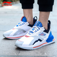 李宁休闲鞋男鞋秋季新款001启程T2000时尚经典复古低帮增高运动鞋 [T2000]-5白/蓝 43