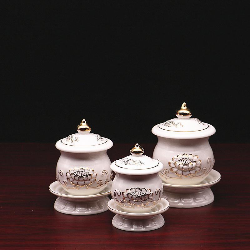 水杯 供佛水杯 净水杯 圣水杯 陶瓷心经大悲水 佛堂供杯 超小杯