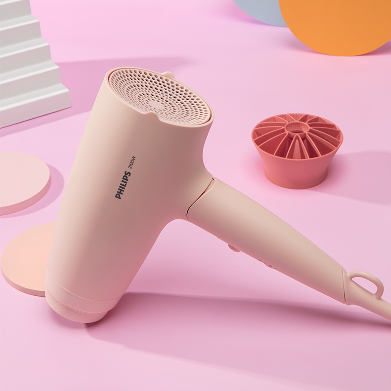 飞利浦(PHILIPS)温柔小花筒电吹风机 家用负离子护发 大功率速干风筒BHD356高清大图