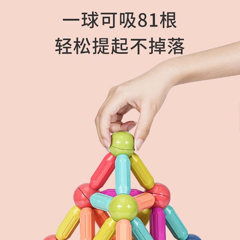 百变磁力棒片男孩女孩2岁拼图宝宝智力拼图6儿童积木拼装玩具英族拾光图片