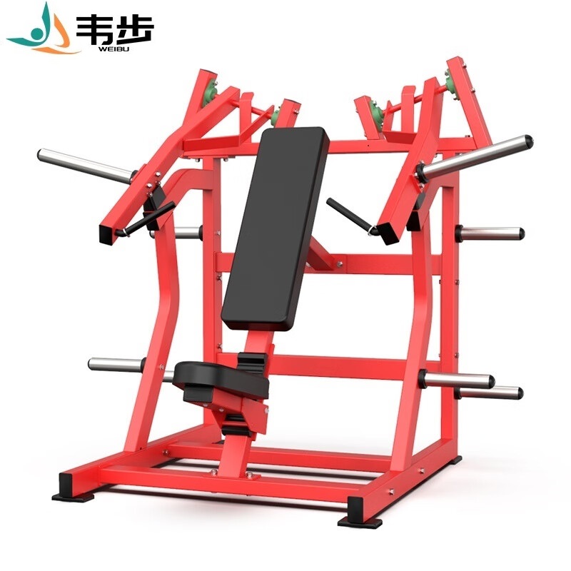 韦步商用悍马系列EM907分动式超上斜推胸挂片式自由力量器械高清大图