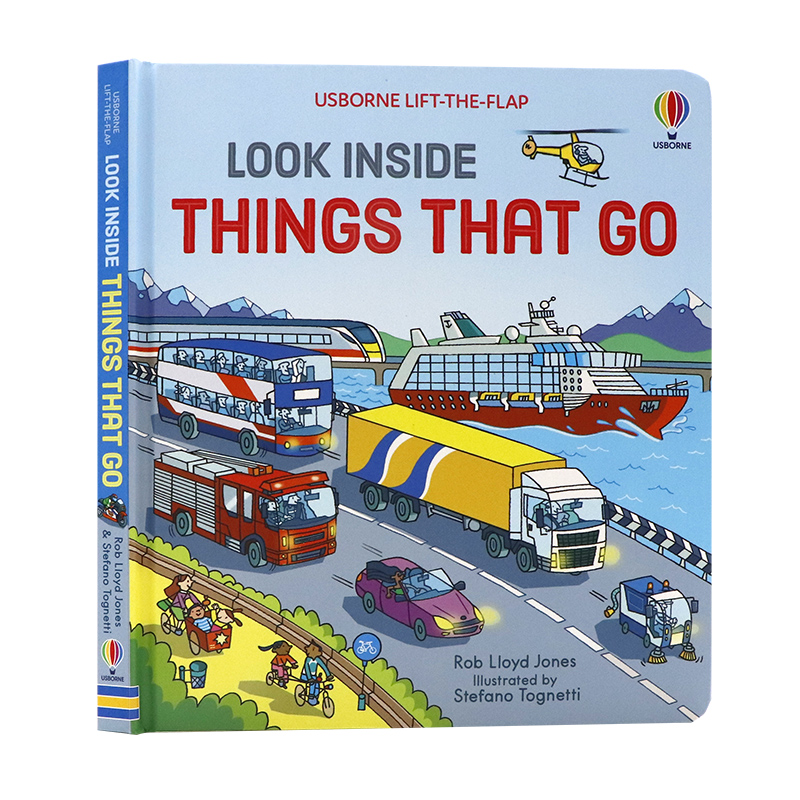 [正版]Usborne 出品看里面低幼系列揭秘交通工具英文原版绘本 Look Inside Things That G高清大图