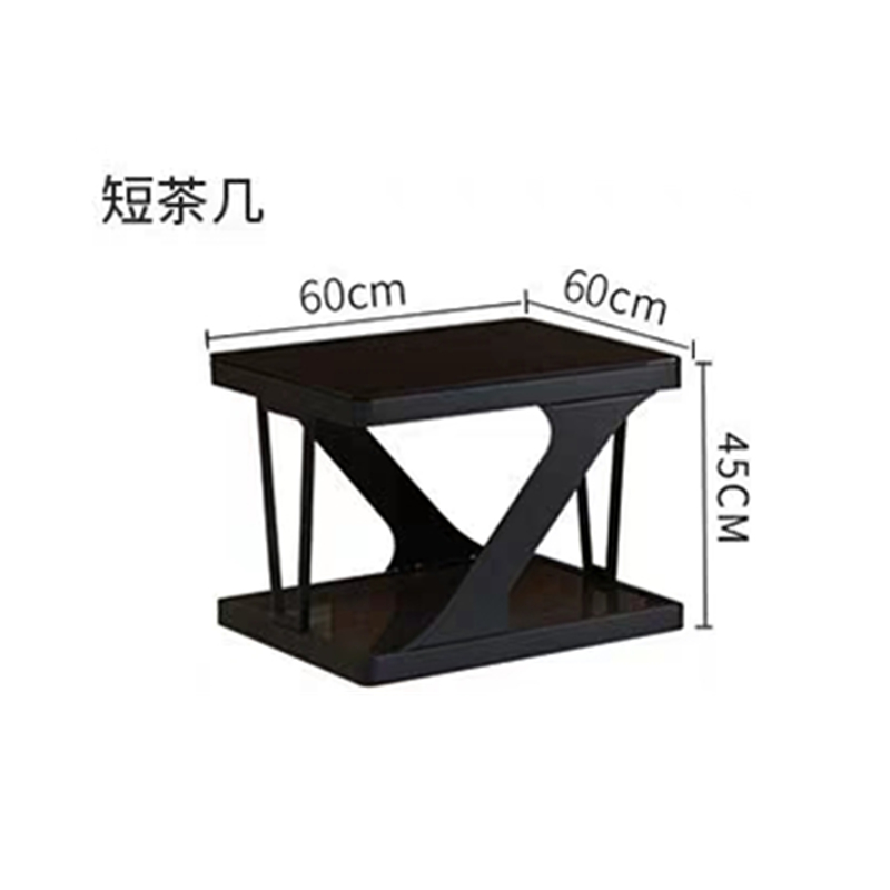 鑫环境 办公家具沙发办公沙发简约办公室沙发茶几组合商务接待会客沙发 方茶几