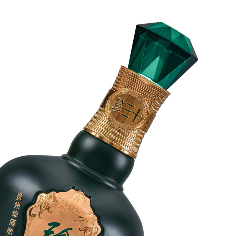 珍酒 珍三十 53度 酱香型白酒 500ml*4 箱装