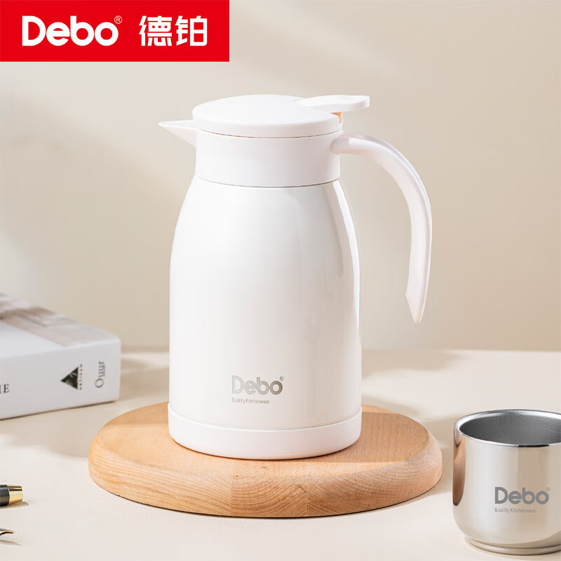 德铂 艾特妮304不锈钢保温壶套装1000ML DEP-971高清大图