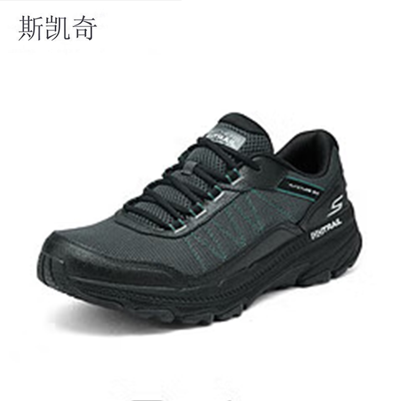 斯凯奇 男黑色运动跑步鞋 220756/BKCC-7 双高清大图