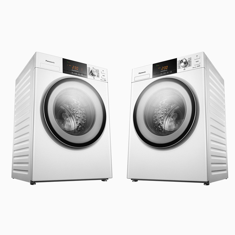 松下(panasonic)xqg90-ng90wp 9公斤全自动滚筒洗衣机洗烘一体机双极