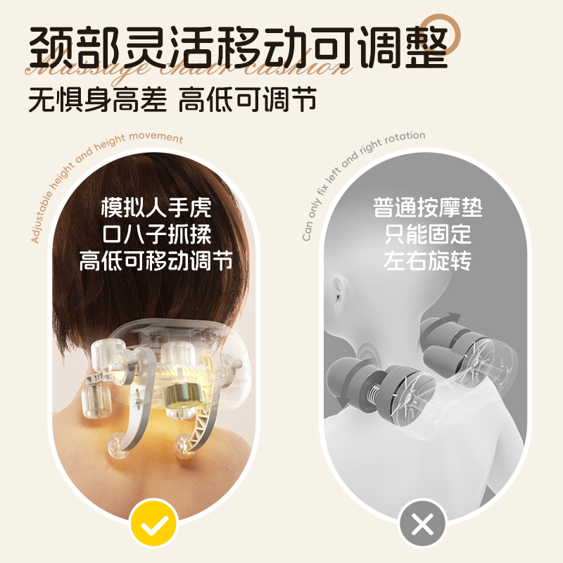 [送礼推荐]佳仁按摩靠垫颈椎按摩器肩颈椎腰部背部全身自动多功能椅家用揉捏仪