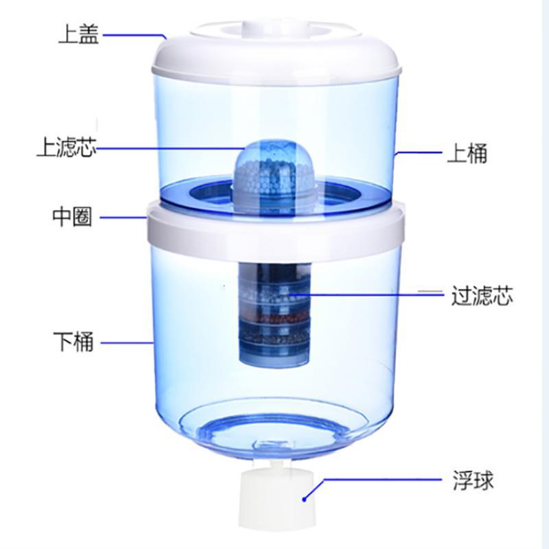 净水桶饮水机过滤桶饮水机用直饮净水器家用厨房过滤器特价 A-12(12升六层过滤+两个滤芯