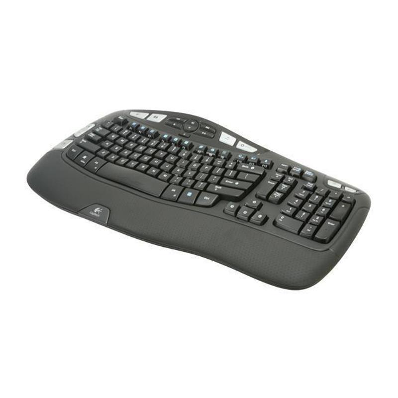 罗技logitech键盘k350系列 海外直邮2.4ghz 无线人体工学键盘