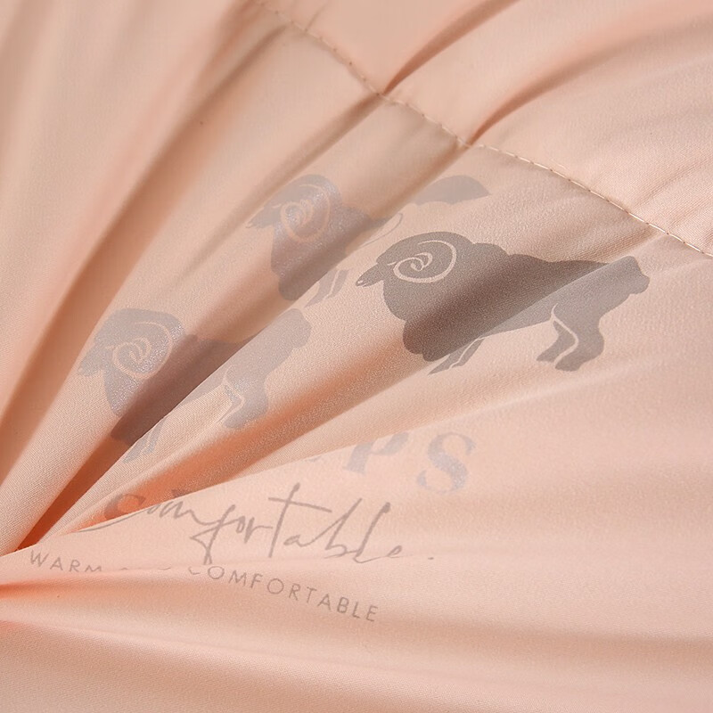 悠梦嘉居 澳兰纯羊毛被保暖被冬被无异味 100%优质水洗羊毛 200*230cm 粉色 YB8-080高清大图