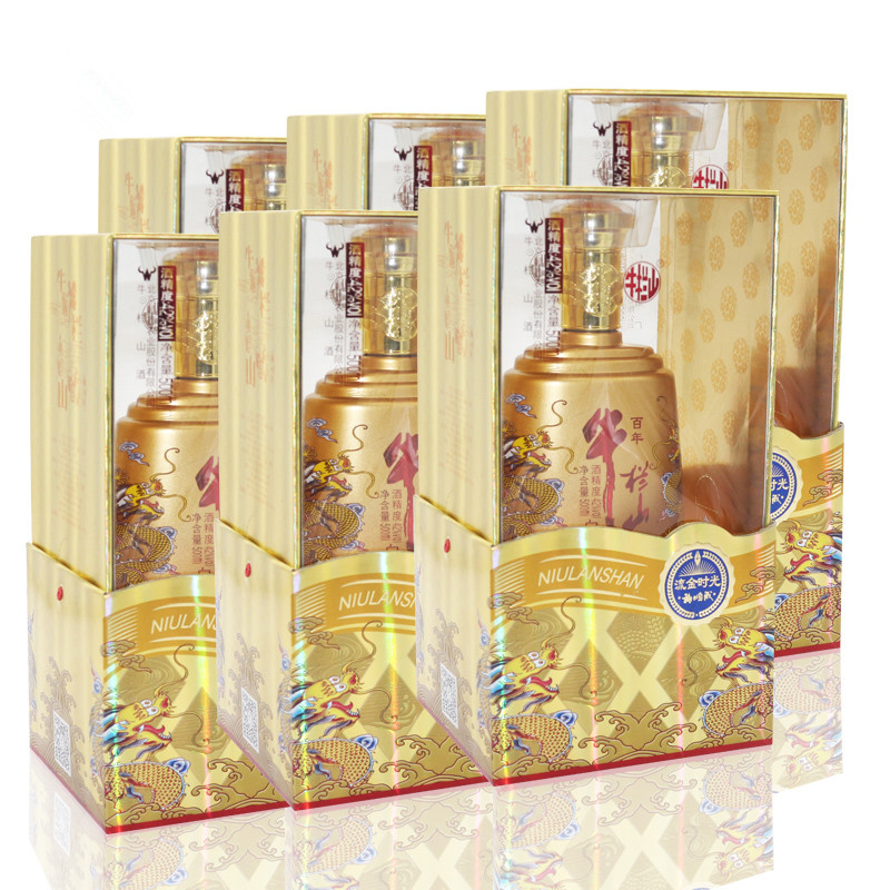 百年牛栏山二锅头流金时光 42度500ml *6瓶整箱礼盒装浓香型白酒高清大图