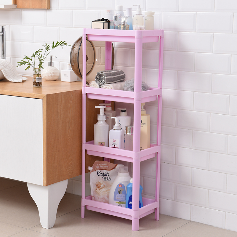 浴室置物架卫生间三角脸盆架洗手洗澡间储物厕所收纳塑料架子落地视频