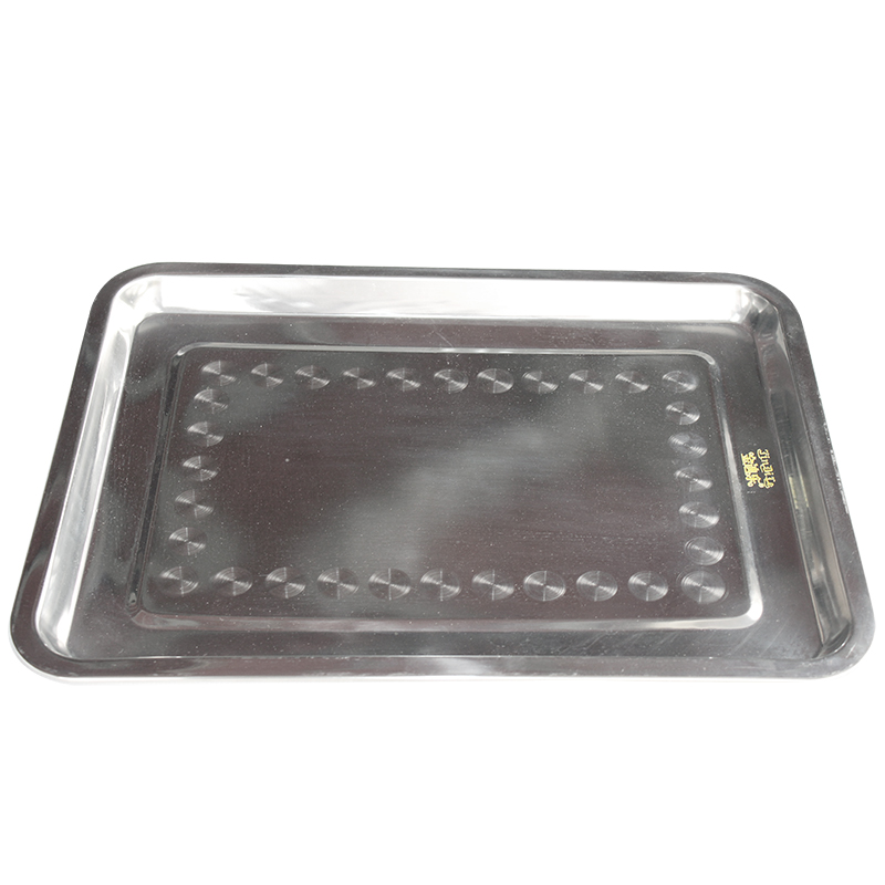 金迪乐不锈钢茶盘烤鱼托盘长方形 40*30cmGFP4030A/个