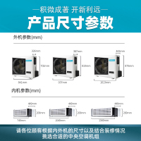 GCHV XIAOWEI PRO系列小5匹变频一拖四中央空调多联机GCHV-VH112R1-HV-D01