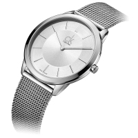 卡尔文·克莱恩(Calvin Klein)ck手表 MINIMAL系列 金属编织带 女士 休闲手表 石英表K3M2312