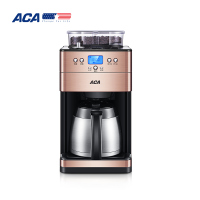 北美电器(ACA) 多功能咖啡茶饮机AC-GS125 家用咖啡机滴漏式全自动磨豆美式 办公室小型咖啡壶咖啡机