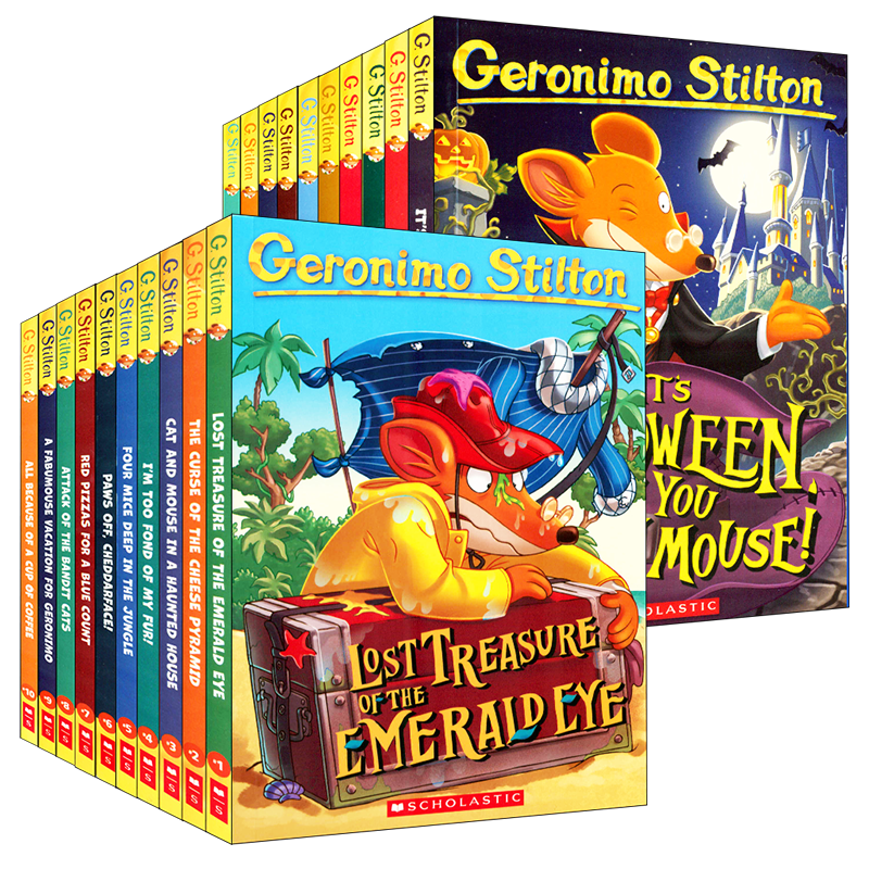 11-20册套装 [正版]学乐Scholastic 英文原版 新版Geronimo Stilton 老鼠记者系列绘本 奇