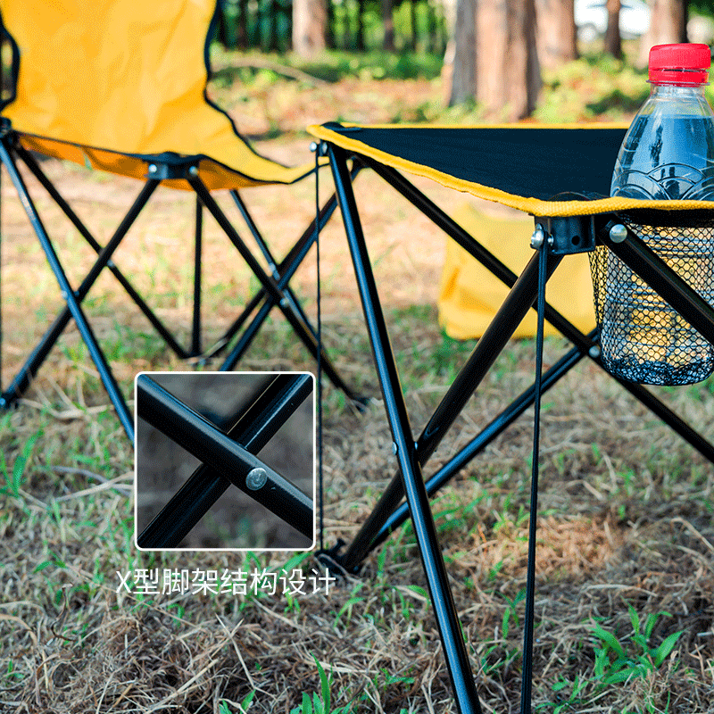 何大屋户外折叠躺椅午睡床便携式家用沙滩椅靠背钓鱼椅休闲懒人坐躺椅子 悠闲时光户外套装HDW1507高清大图