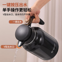 富光(FGA) BEST-DM2000拾喜保温壶大容量316不锈钢保温瓶家用暖水壶按压式热水壶 钢本色2000ml