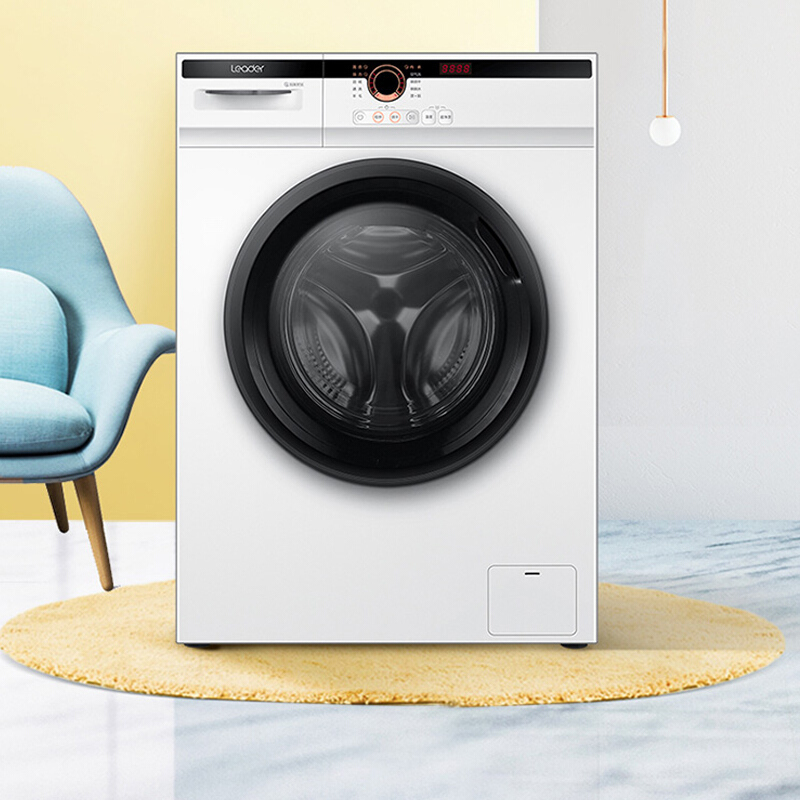 统帅(Leader)海尔出品全自动滚筒洗衣机变频家用10公斤大容量一级能效蒸汽洗烘一体机JQG100-HB11W高清大图